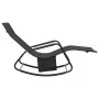 Tumbona de acero y textilene negra by vidaXL, Loungers - Ref: Foro24-317591, Price: 73,94 €, Discount: %