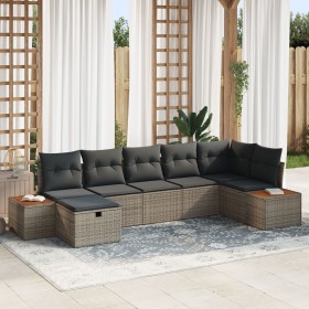 Comprar Juego de Sofá de Jardín de 7 Piezas con