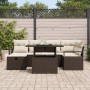 Juego de Sofá de Jardín de 7 Piezas con Cojines Marrón Rattan PE, Sofá de Jardín de 2 Plazas con Cojines Marrón Rattan PE | Foro24.es | Tu tienda online para hogar, jardín y más Foro24.es