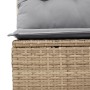 Conjunto de Sofá de Jardín de 7 Piezas con Cojines Beige de Poliratán | Foro24.es | Tu tienda online para hogar, jardín y más Foro24.es