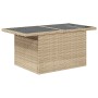Conjunto Sofás Jardín de 7 Piezas con Cojines Beige de Ratán Sintético de , Sofás de exterior - Ref: Foro24-3359838, Precio: ...