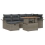 Conjunto de Sofás de Jardín de 7 Piezas con Cojines Gris Poliratán de , Sofás de exterior - Ref: Foro24-3359912, Precio: 475,...