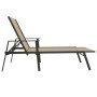 Tumbona de acero y tela textilene crema de vidaXL, Tumbonas - Ref: Foro24-317597, Precio: 123,77 €, Descuento: %