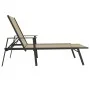 Tumbona de acero y tela textilene crema de vidaXL, Tumbonas - Ref: Foro24-317597, Precio: 131,56 €, Descuento: %