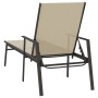 Tumbona de acero y tela textilene crema de vidaXL, Tumbonas - Ref: Foro24-317597, Precio: 123,77 €, Descuento: %