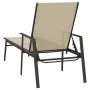 Tumbona de acero y tela textilene crema de vidaXL, Tumbonas - Ref: Foro24-317597, Precio: 131,56 €, Descuento: %