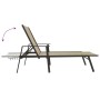 Tumbona de acero y tela textilene crema de vidaXL, Tumbonas - Ref: Foro24-317597, Precio: 123,77 €, Descuento: %