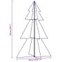 Árbol de Navidad 200 luces LED interior y exterior 98x150 cm en Decoración Festiva y Estacional | Comprar online en Foru.es