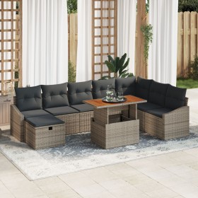 Comprar Juego de Sofá de Jardín de 9 Piezas con