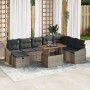 Juego de Sofá de Jardín de 9 Piezas con Cojines Gris Rattan | Foro24.es | Tu tienda online para hogar, jardín y más Foro24.es