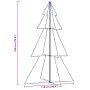 Árbol de Navidad 240 luces LED interior y exterior 118x180 cm en Decoración Festiva y Estacional | Comprar online en Foru.es