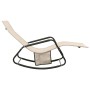 Tumbona de acero y tela textilene crema de vidaXL, Tumbonas - Ref: Foro24-317593, Precio: 74,89 €, Descuento: %