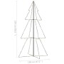 Árbol de Navidad 300 luces LED interior y exterior 120x220 cm en Decoración Festiva y Estacional | Comprar online en Foru.es