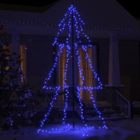 Árbol de Navidad 300 luces LED interior y exterior 120x220 cm en Decoración Festiva y Estacional | Comprar online en Foru.es