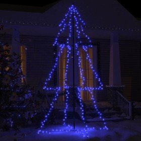 Árbol de Navidad 300 luces LED interior y exterior 120x220 cm en Decoración Festiva y Estacional | Comprar online en Foru.es