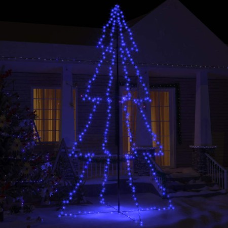 Árbol de Navidad 360 luces LED interior y exterior 143x250 cm en Decoración Festiva y Estacional | Comprar online en Foru.es