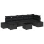 Conjunto de Sofá de Jardín de 8 Piezas con Cojines Negro de Ratán de , Sofás de exterior - Ref: Foro24-3360744, Precio: 540,0...
