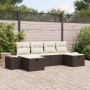 Set de Sofás de Jardín de 6 Piezas con Cojines Marrón Poliratán | Foro24.es | Tu tienda online para hogar, jardín y más Foro24.es