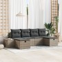 Conjunto de Sofás de Jardín de 6 Piezas con Cojines Gris de Ratán PE | Foro24.es | Tu tienda online para hogar, jardín y más Foro24.es