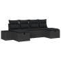 Juego de Sofá de Jardín de 6 Piezas con Cojines Negro Ratán Poliratan de , Sofás de exterior - Ref: Foro24-3360754, Precio: 4...