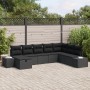 Juego de Sofás de Jardín de 8 Piezas con Cojines Negro de Ratán de , Sofás de exterior - Ref: Foro24-3360764, Precio: 557,88 ...