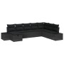 Juego de Sofás de Jardín de 8 Piezas con Cojines Negro de Ratán de , Sofás de exterior - Ref: Foro24-3360764, Precio: 557,88 ...