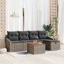 Conjunto de Sofás de Jardín de 6 Piezas con Cojines de Rattan Gris de , Sofás de exterior - Ref: Foro24-3360891, Precio: 382,...