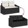 Conjunto de Sofá de Jardín de 9 Piezas con Cojines de Poliratán Negro | Foro24.es | Tu tienda online para hogar, jardín y más Foro24.es