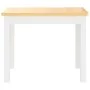 Mesa y silla infantil 3 pzas MDF blanco y beige de vidaXL, muebles para bebés y niños pequeños - Ref: Foro24-10410, Precio: 8...
