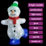 Figura de muñeco de nieve de acrílico navideño LED 30 cm en Decoración Festiva y Estacional | Comprar online en Foru.es