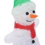 Figura de muñeco de nieve de acrílico navideño LED 30 cm en Decoración Festiva y Estacional | Comprar online en Foru.es