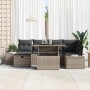 Juego de Sofás de Jardín de 7 Piezas con Cojines Ratán Gris | Foro24.es | Tu tienda online para hogar, jardín y más Foro24.es
