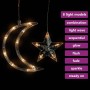 Luces estrella y luna 138 LEDs blanco cálido con control remoto en Decoración Festiva y Estacional | Comprar online en Foru.es