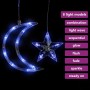 Luces estrella y luna 138 LEDs azul con control remoto en Decoración Festiva y Estacional | Comprar online en Foru.es