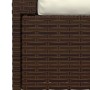 Sofá de 2 plazas con cojines ratán sintético marrón de vidaXL, Conjuntos de jardín - Ref: Foro24-317498, Precio: 191,53 €, De...