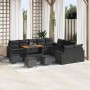 Conjunto de Sofá de Jardín  de 14 Piezas con Cojines Negro, Conjunto de Comedor de Jardín  de 4 Piezas con Cojines Negro | Foro24.es | Tu tienda online para hogar, jardín y más Foro24.es