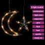 Luces estrella y luna 345 LEDs blanco cálido con control remoto en Decoración Festiva y Estacional | Comprar online en Foru.es