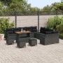 Conjunto de Sofá de Jardín de 13 Piezas con Cojines Negro Poliratán Acacia de , Sofás de exterior - Ref: Foro24-3364529, Prec...