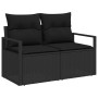 Conjunto de Sofá de Jardín de 13 Piezas con Cojines Negro Poliratán Acacia de , Sofás de exterior - Ref: Foro24-3364529, Prec...
