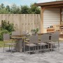 Set de Comedor de Jardín de 9 Piezas en Poliratán Gris de , Sillas de jardín - Ref: Foro24-3365421, Precio: 697,53 €, Descuen...