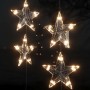 Cortina de luces estrellas 200 LEDs blanco cálido 8 funciones en Decoración Festiva y Estacional | Comprar online en Foru.es
