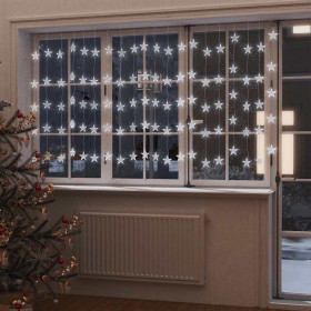 Cortina de luces estrellas 500 LEDs blanco cálido 8 funciones en Decoración Festiva y Estacional | Comprar online en Foru.es