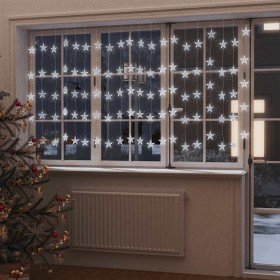 Cortina de luces estrellas 500 LEDs blanco cálido 8 funciones en Decoración Festiva y Estacional | Comprar online en Foru.es