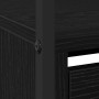 Zapatero con 4 Cajones Plegables Negro Roble 100x34x112 cm | Foro24.es | Tu tienda online para hogar, jardín y más Foro24.es