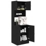 Gabinete de Cocina Roble Negro 60x50x180 cm Madera Elaborada de , Armarios de cocina - Ref: Foro24-3365557, Precio: 173,68 €,...