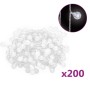Guirnalda de luces globos 8 funciones 200 LED blanco frío 20 m en Decoración Festiva y Estacional | Comprar online en Foru.es