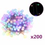 Guirnalda de luces globos 8 funciones 20 m 200 LEDs de colores en Decoración Festiva y Estacional | Comprar online en Foru.es