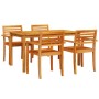 Conjunto de Comedor de Jardín de 7 Piezas de Madera Maciza de Acacia de , Mesas de jardín - Ref: Foro24-3375664, Precio: 522,...