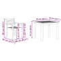Conjunto de Comedor de Jardín de 3 Piezas de Madera Sólida de Acacia de , Mesas de jardín - Ref: Foro24-3375671, Precio: 254,...