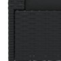 Sofá de 2 plazas con cojines ratán sintético negro de vidaXL, Conjuntos de jardín - Ref: Foro24-317520, Precio: 190,78 €, Des...